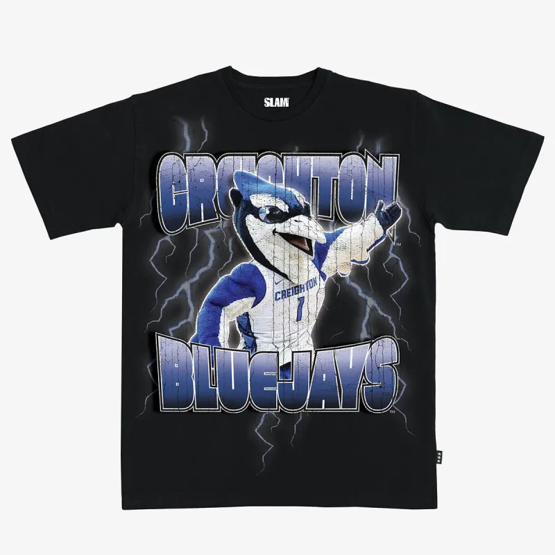 Creighton Billy Bluejay Lightening Heavy Tee sold by SLAM Goods