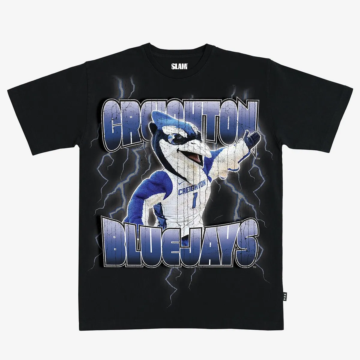 Creighton Billy Bluejay Lightening Heavy Tee sold by SLAM Goods