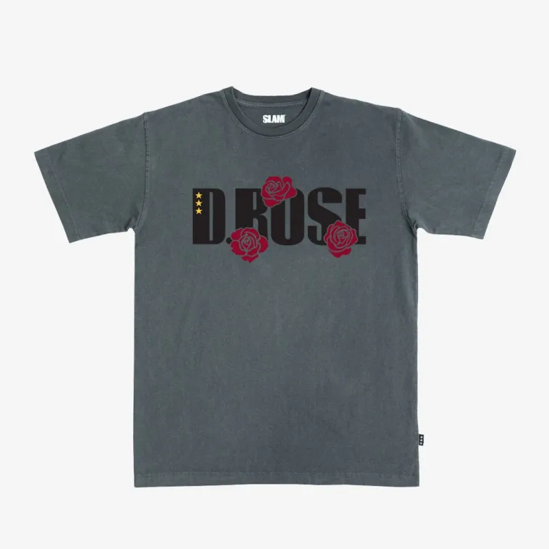 SLAM x D Rose Script Heavy Tee sold by SLAM Goods