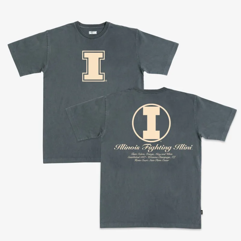 Illinois Homecourt Heavy Tee sold by SLAM Goods