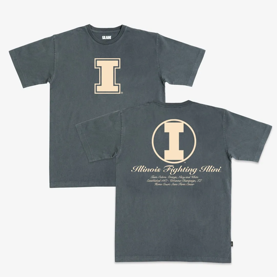 Illinois Homecourt Heavy Tee sold by SLAM Goods