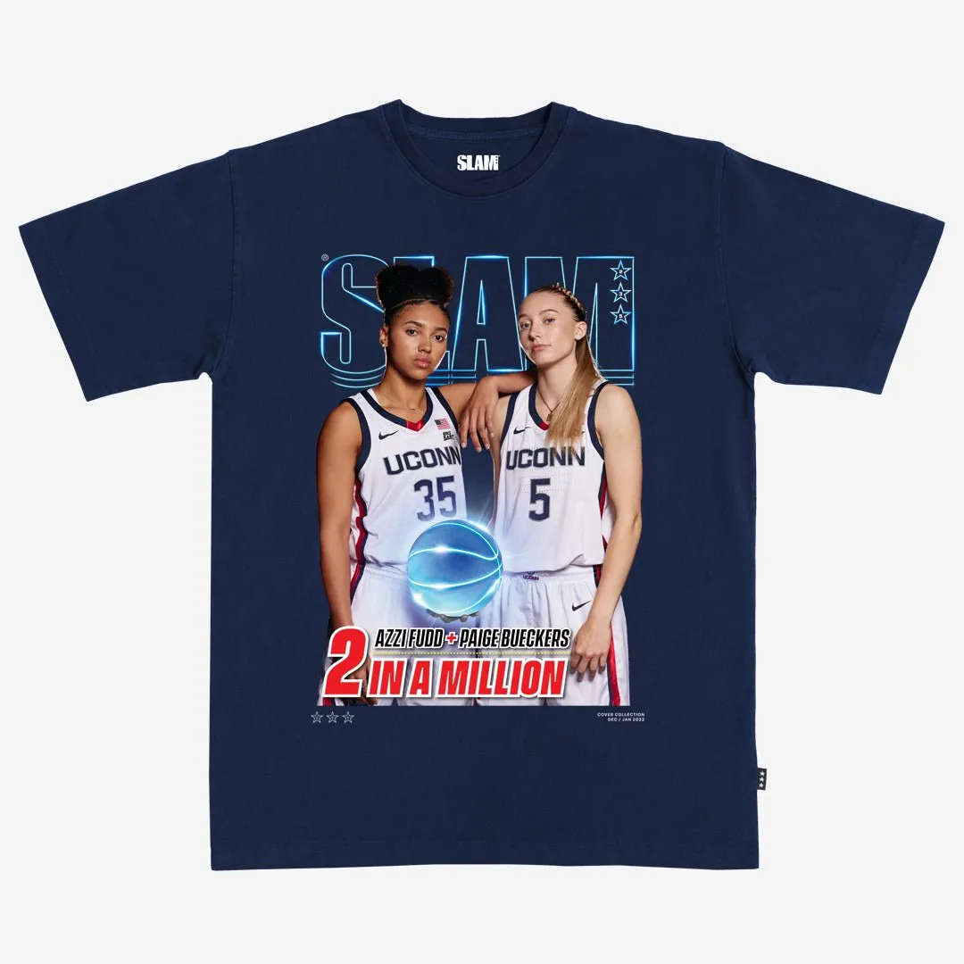 SLAM Cover Tee - Paige Bueckers + Azzi Fudd (SLAM 235) sold by SLAM Goods product image thumbnail 3