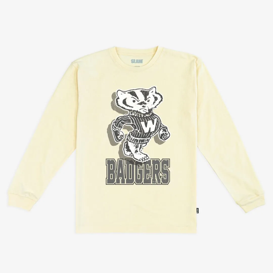 Wisconsin Monochromatic L/S Tee sold by SLAM Goods