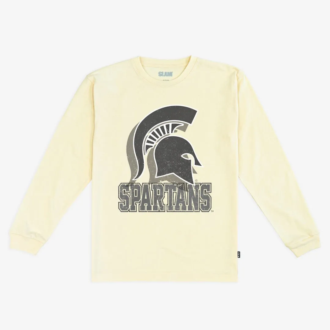 Michigan State Monochromatic L/S Tee sold by SLAM Goods