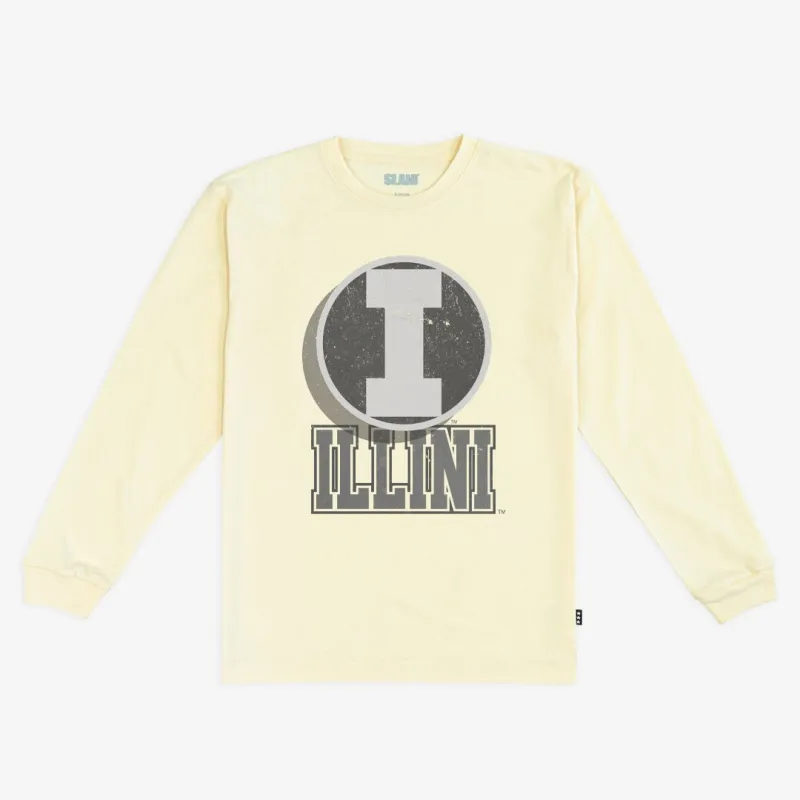 Illinois Monochromatic L/S Tee sold by SLAM Goods