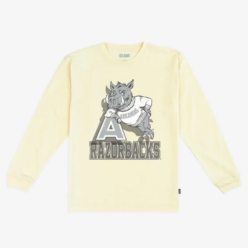 Arkansas Monochromatic L/S Tee sold by SLAM Goods