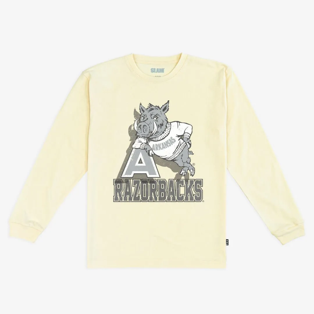 Arkansas Monochromatic L/S Tee sold by SLAM Goods