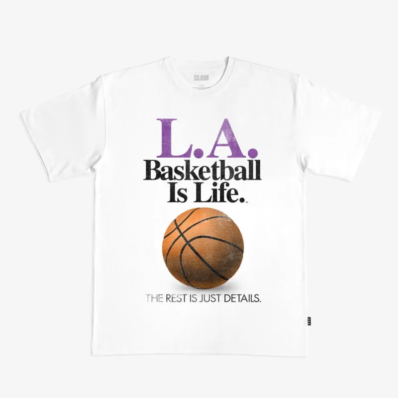 Basketball Is Life™ Heavy Tee - Los Angeles sold by SLAM Goods