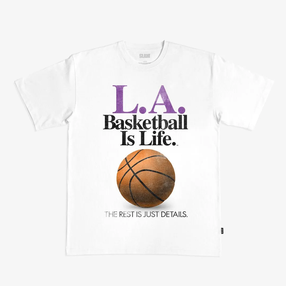 Basketball Is Life™ Heavy Tee - Los Angeles sold by SLAM Goods