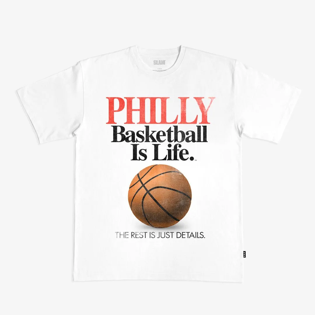 Basketball Is Life™ Heavy Tee - Philly sold by SLAM Goods