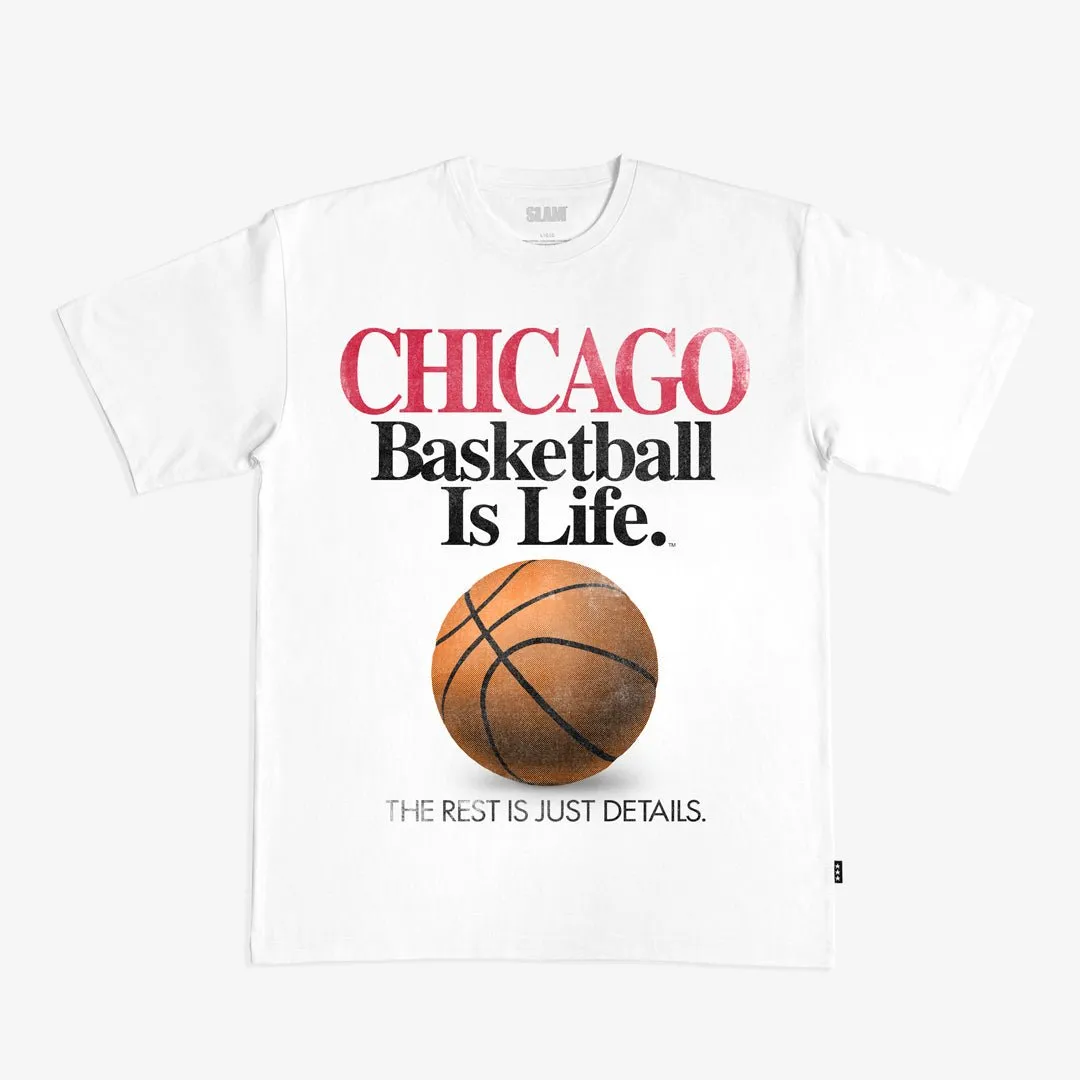 Basketball Is Life™ Heavy Tee - Chicago sold by SLAM Goods