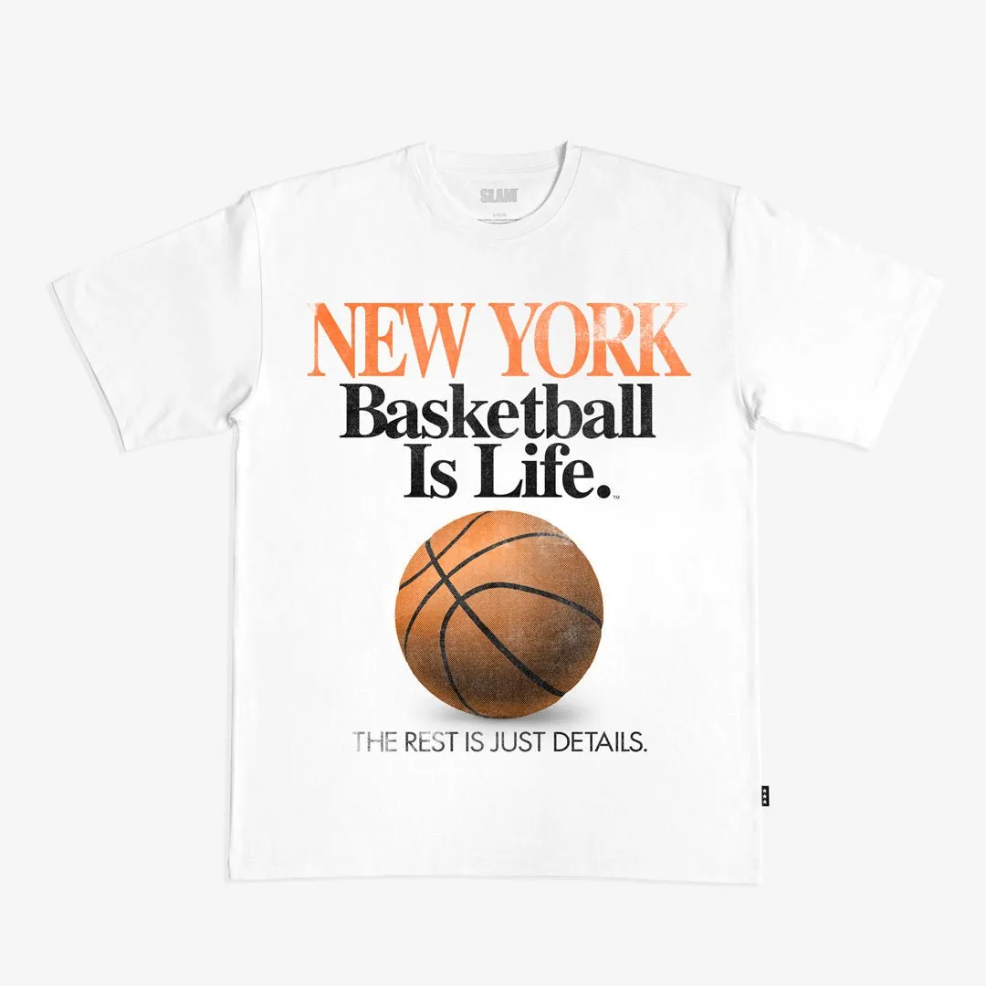Basketball Is Life™ Heavy Tee - NYC sold by SLAM Goods