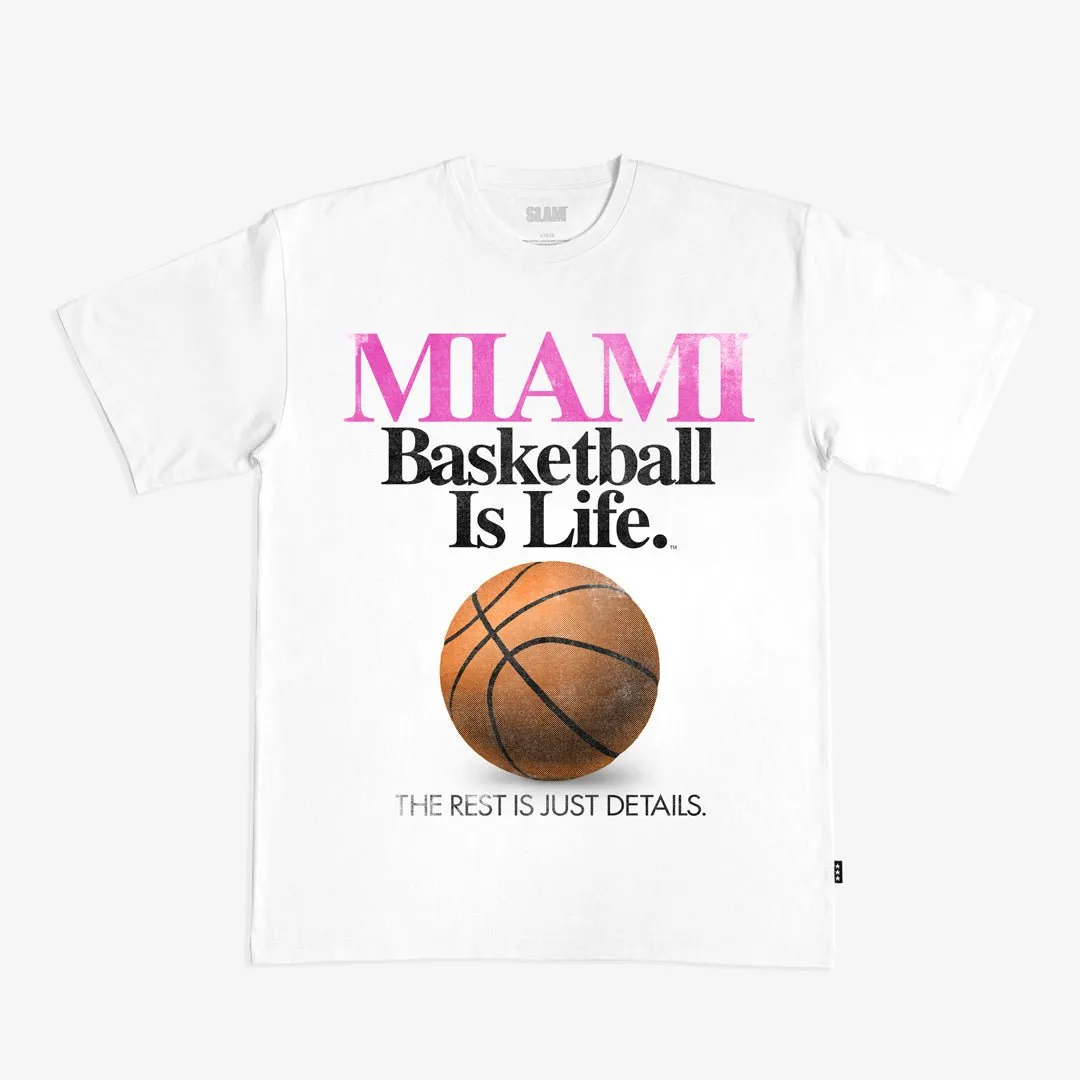 Basketball Is Life™ Heavy Tee - Miami sold by SLAM Goods