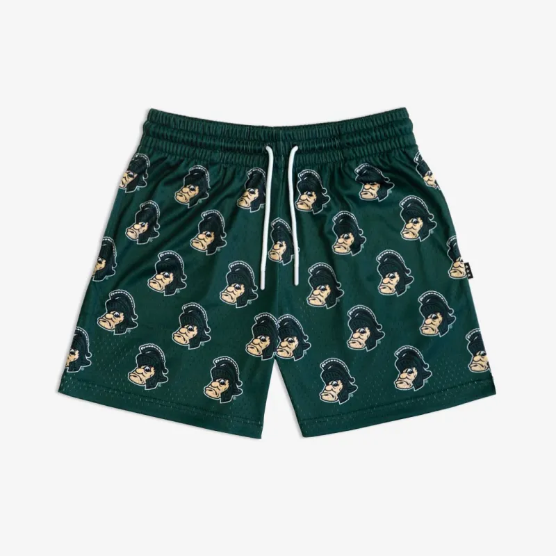 Michigan State All-Over Logo Shorts sold by SLAM Goods