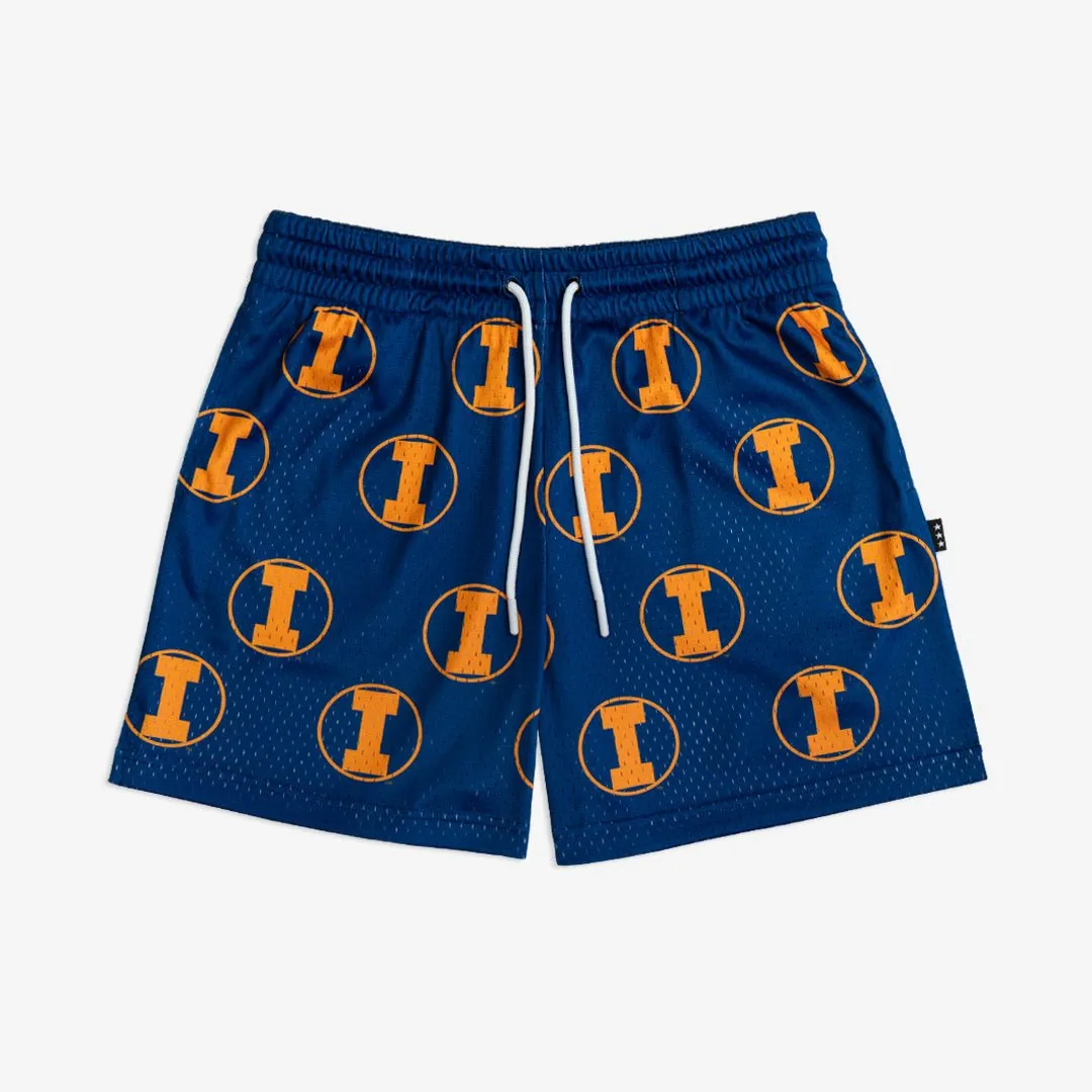 Illinois All-Over Logo Shorts sold by SLAM Goods