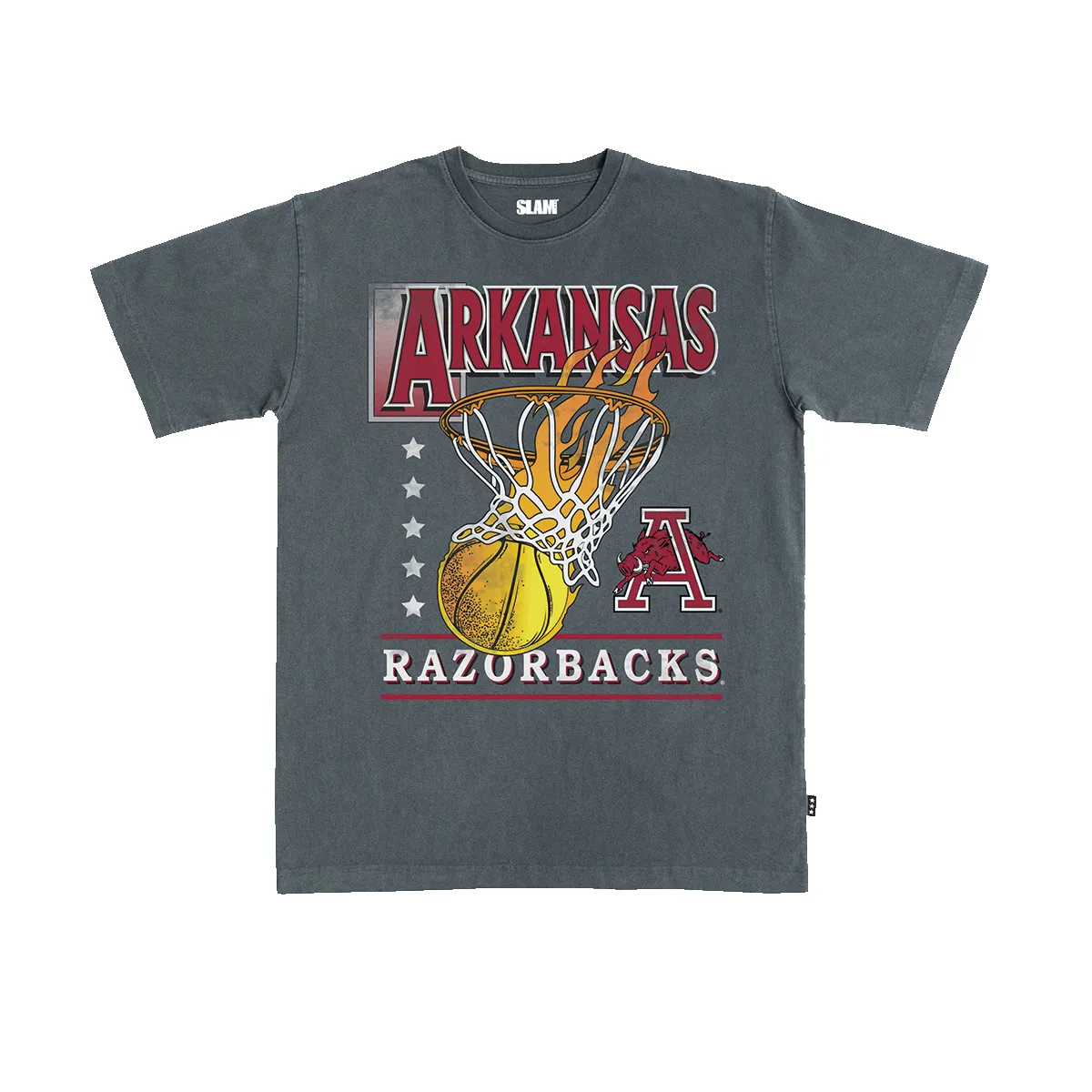 Arkansas Hoops Heavy Tee sold by SLAM Goods