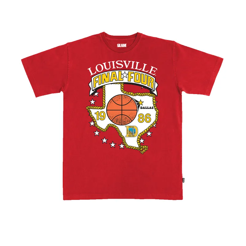 Louisville '86 Final Four Heavy Tee sold by SLAM Goods