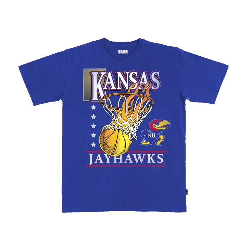Kansas Hoops Heavy Tee sold by SLAM Goods