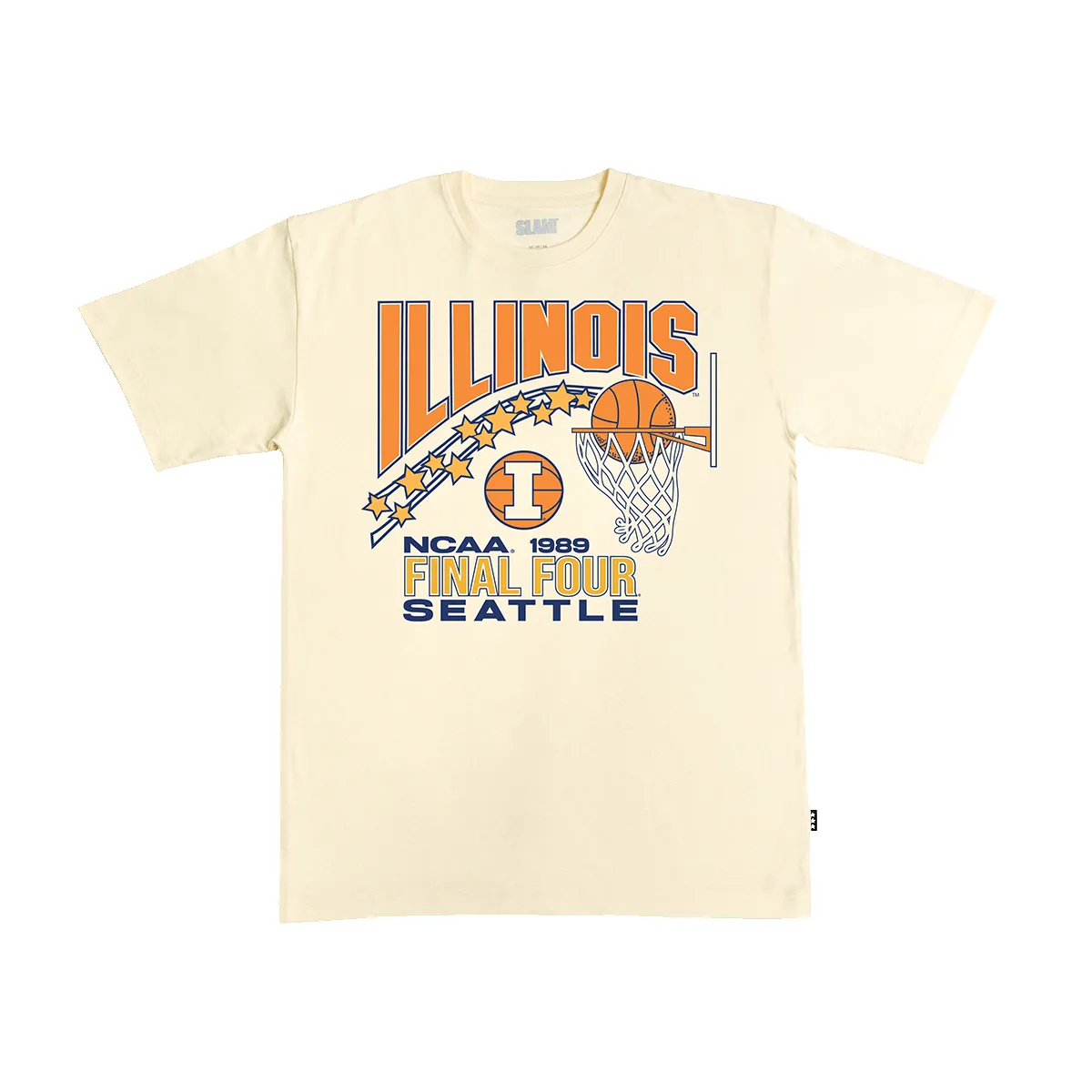 Illinois Flyin' Illini '89 Heavy Tee - Cream sold by SLAM Goods