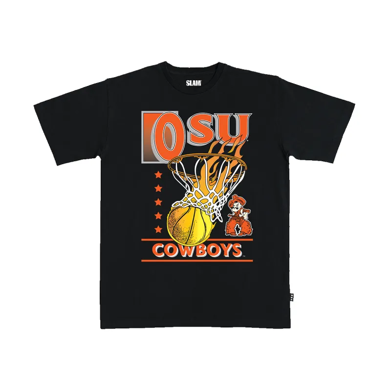 Oklahoma State Hoops Vault Heavy Tee sold by SLAM Goods
