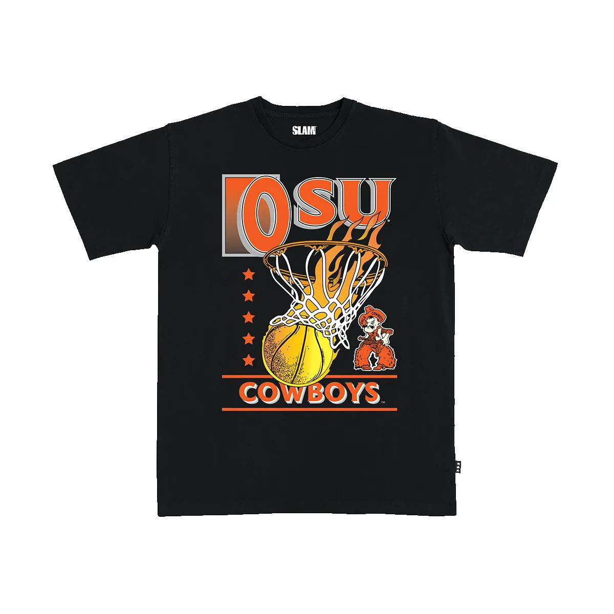 Oklahoma State Hoops Vault Heavy Tee sold by SLAM Goods