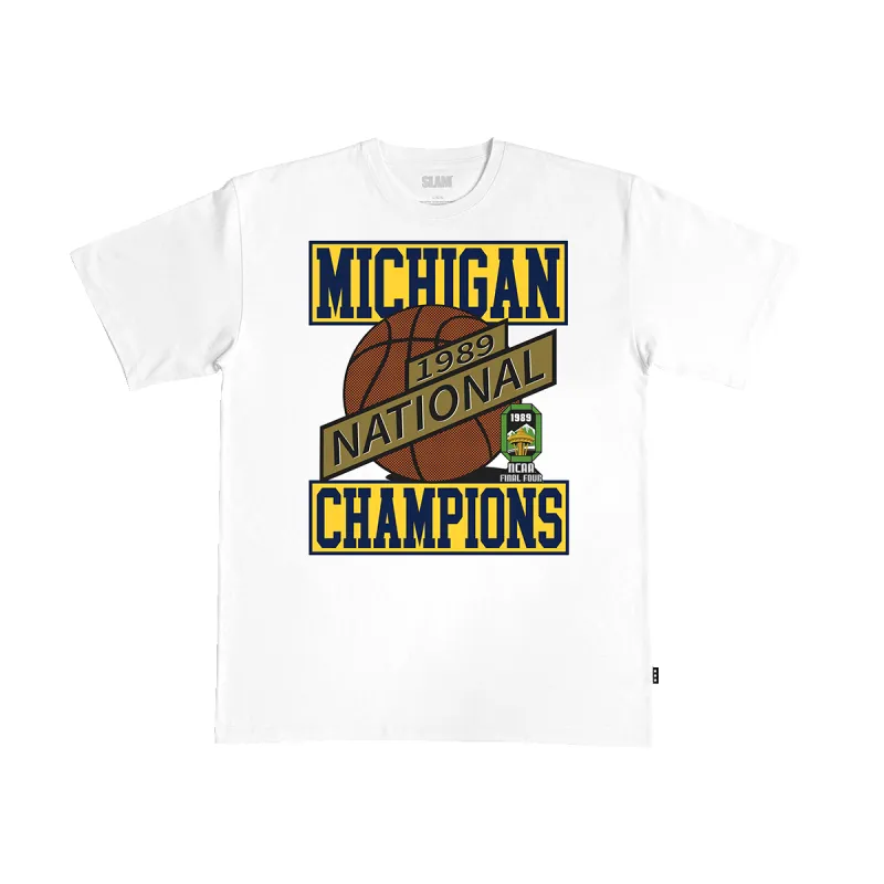 Michigan 1989 National Champs Heavy Tee sold by SLAM Goods
