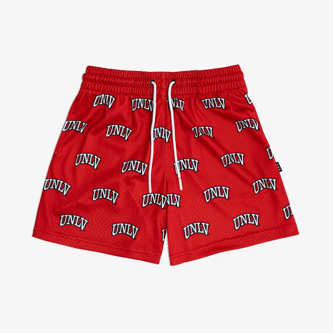 UNLV All-Over Logo Shorts sold by SLAM Goods