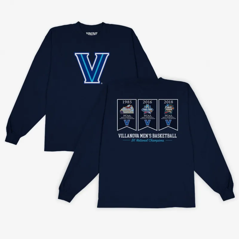 Villanova Banners L/S Tee sold by SLAM Goods