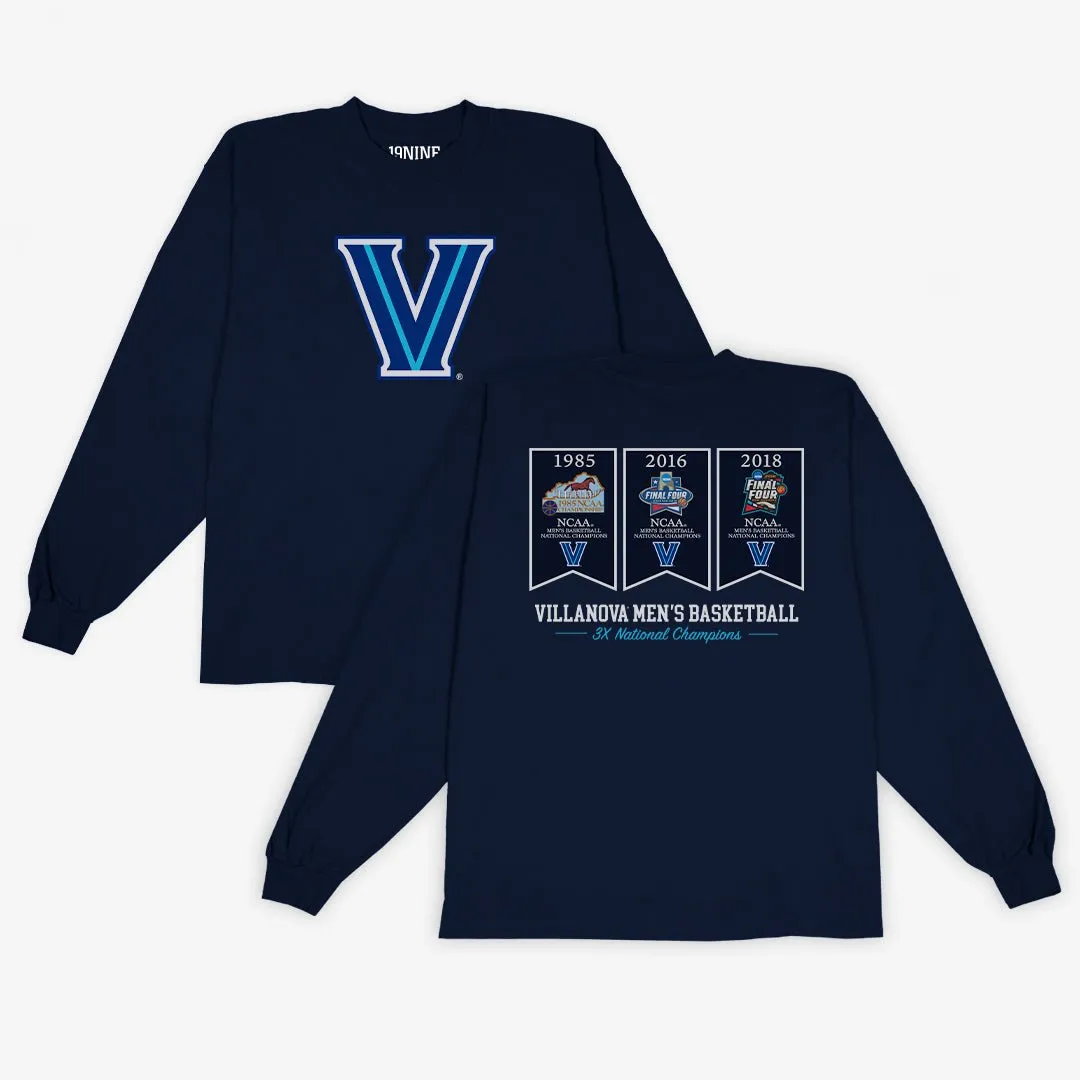 Villanova Banners L/S Tee sold by SLAM Goods