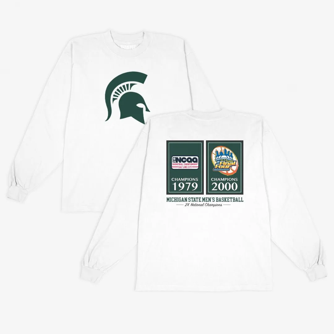 Michigan State Banners L/S Tee sold by SLAM Goods