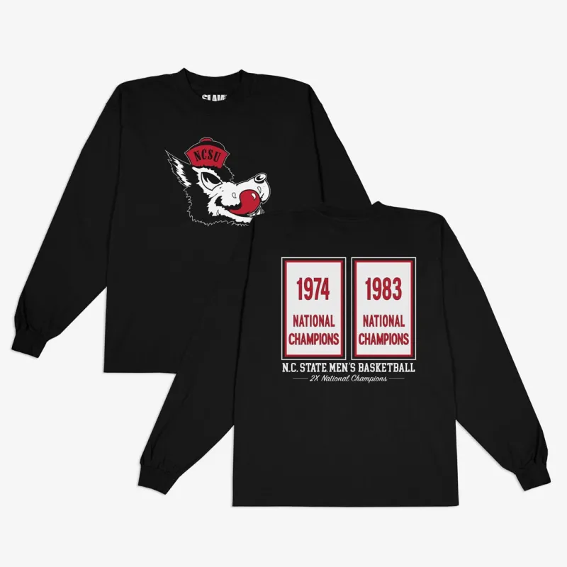 NC State Banners L/S Tee sold by SLAM Goods