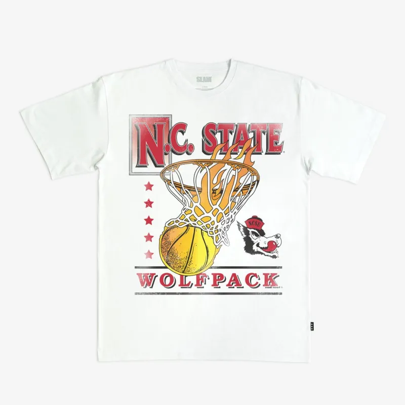 NC State Hoops Heavy Tee sold by SLAM Goods