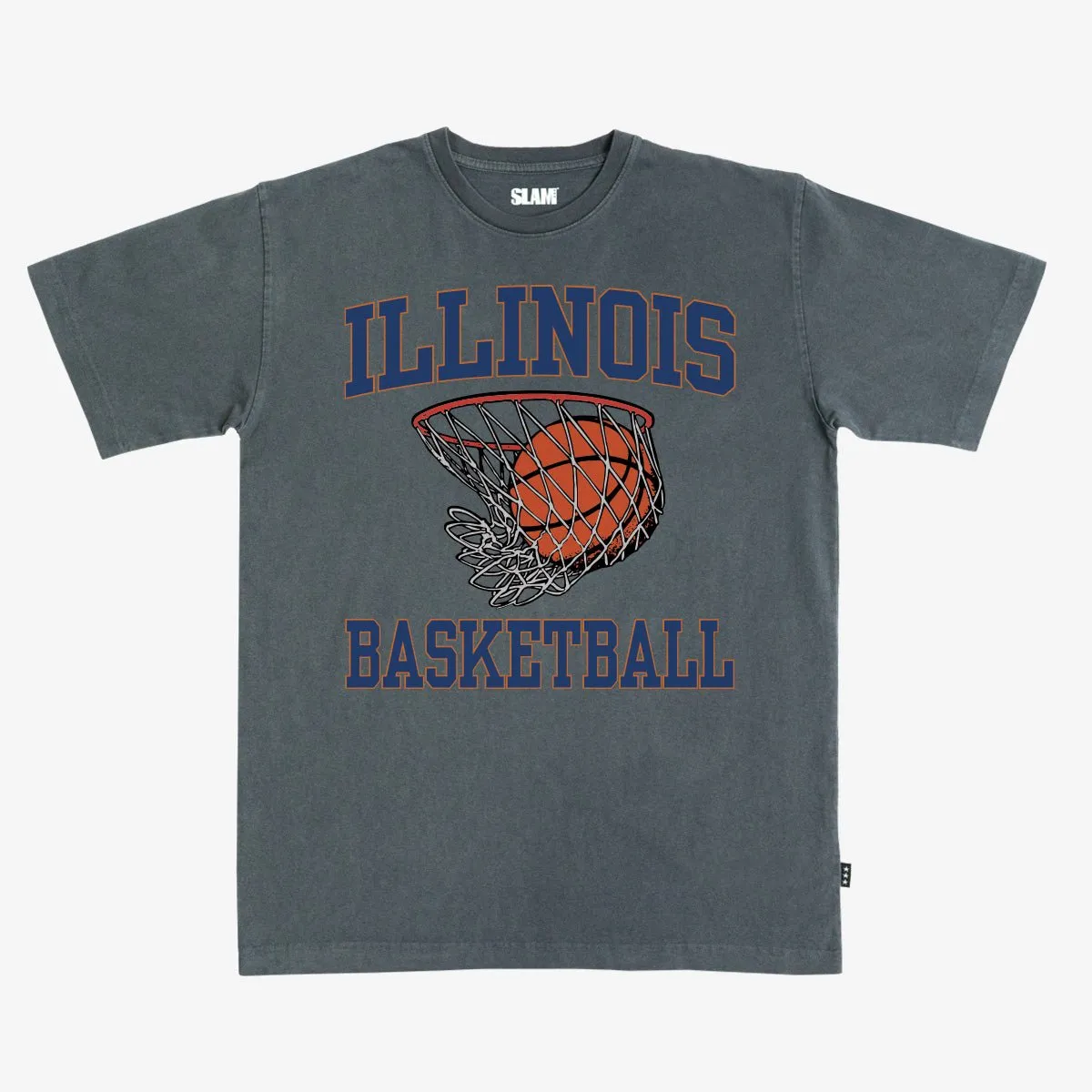 Illinois Fighting Illini Basketball Heavy Tee sold by SLAM Goods