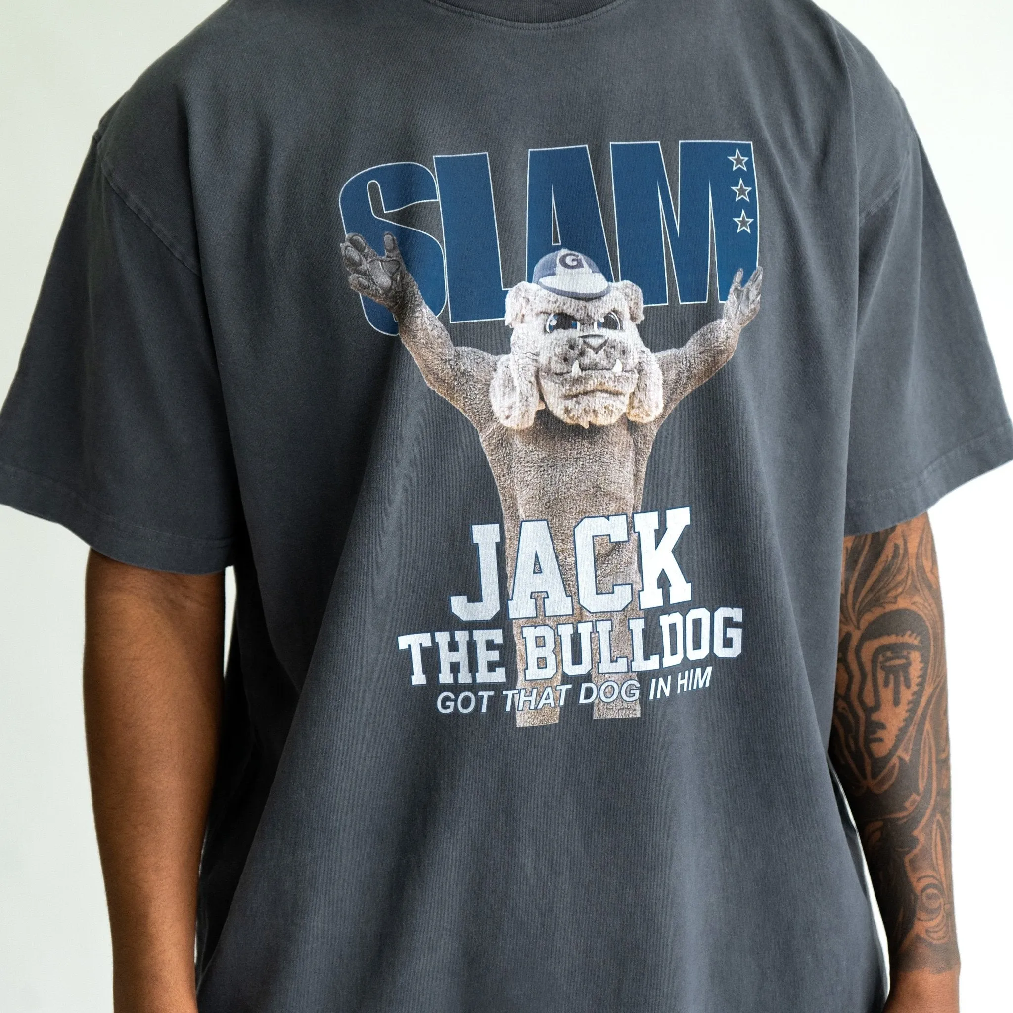 SLAM Georgetown Mascot Cover Tee sold by SLAM Goods product image thumbnail 2