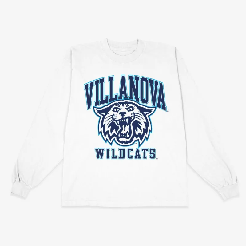 Villanova Wildcats Big Logo L/S Tee sold by SLAM Goods