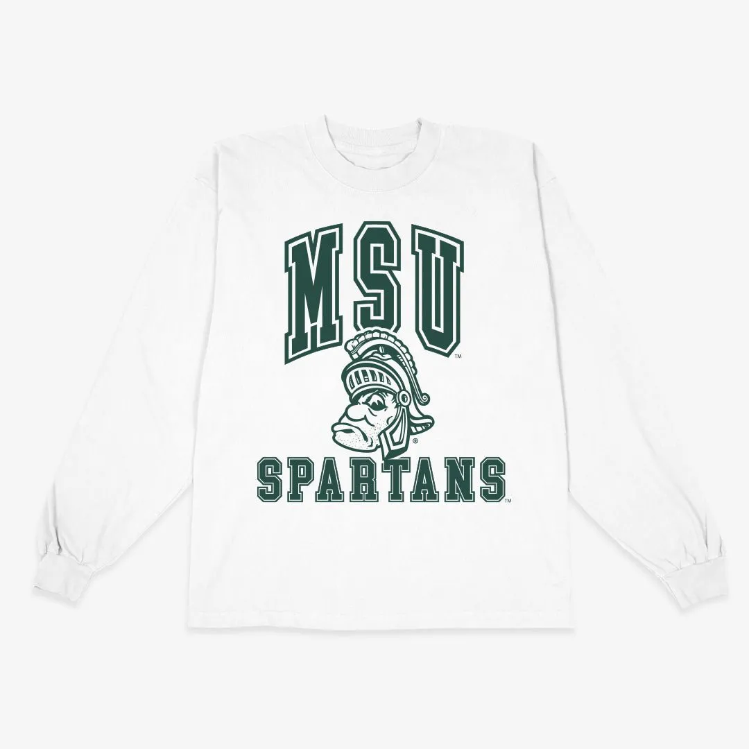 Michigan State Spartans Big Logo L/S Tee sold by SLAM Goods