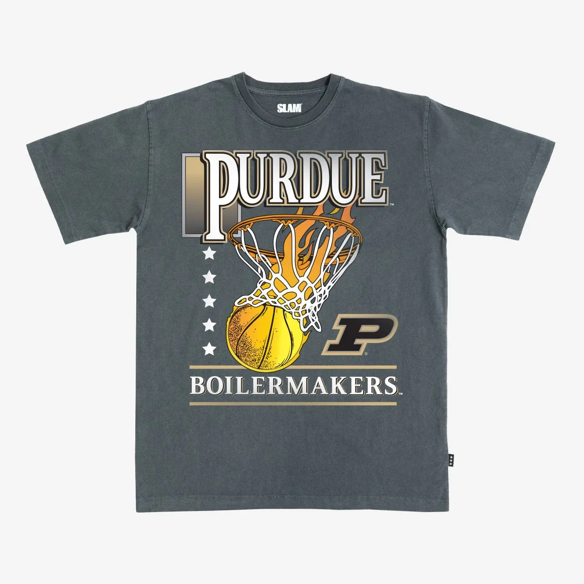 Purdue Hoops Heavy Tee sold by SLAM Goods