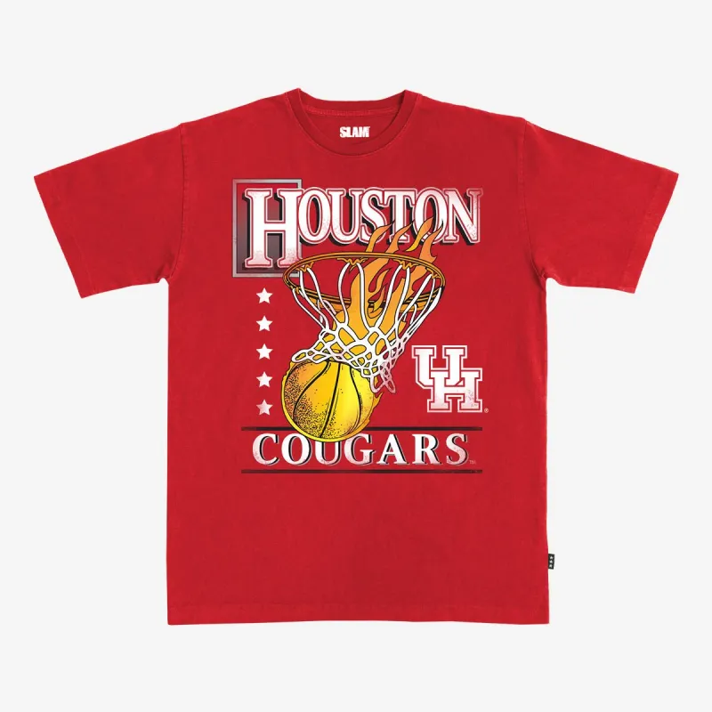Houston Cougars Hoops Heavy Tee sold by SLAM Goods