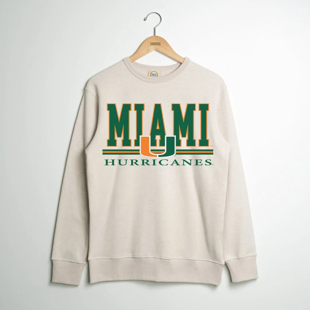 Miami Hurricanes Classic Crewneck sold by SLAM Goods