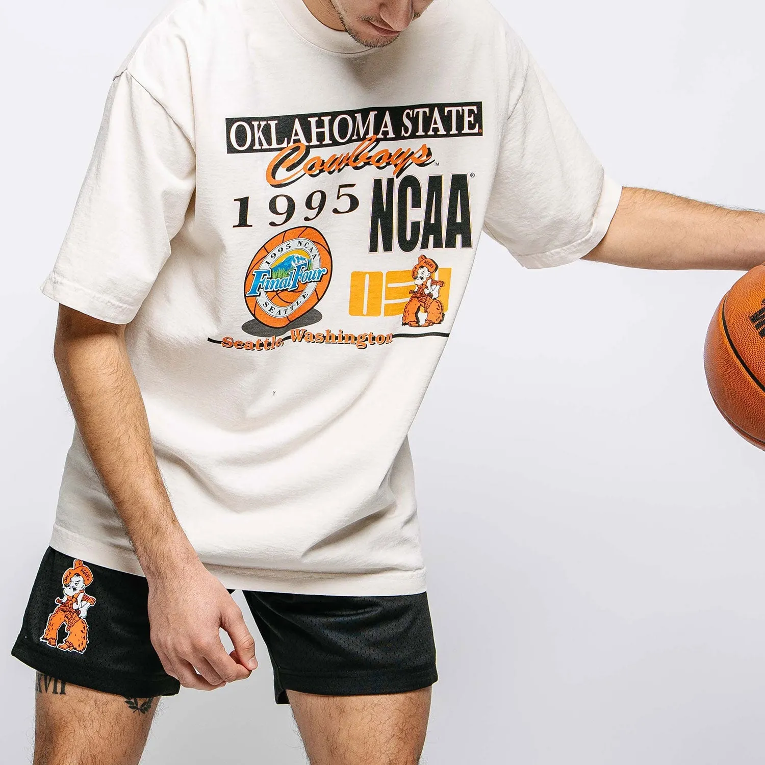 Oklahoma State Cowboys Retro Practice Shorts sold by SLAM Goods product image thumbnail 2