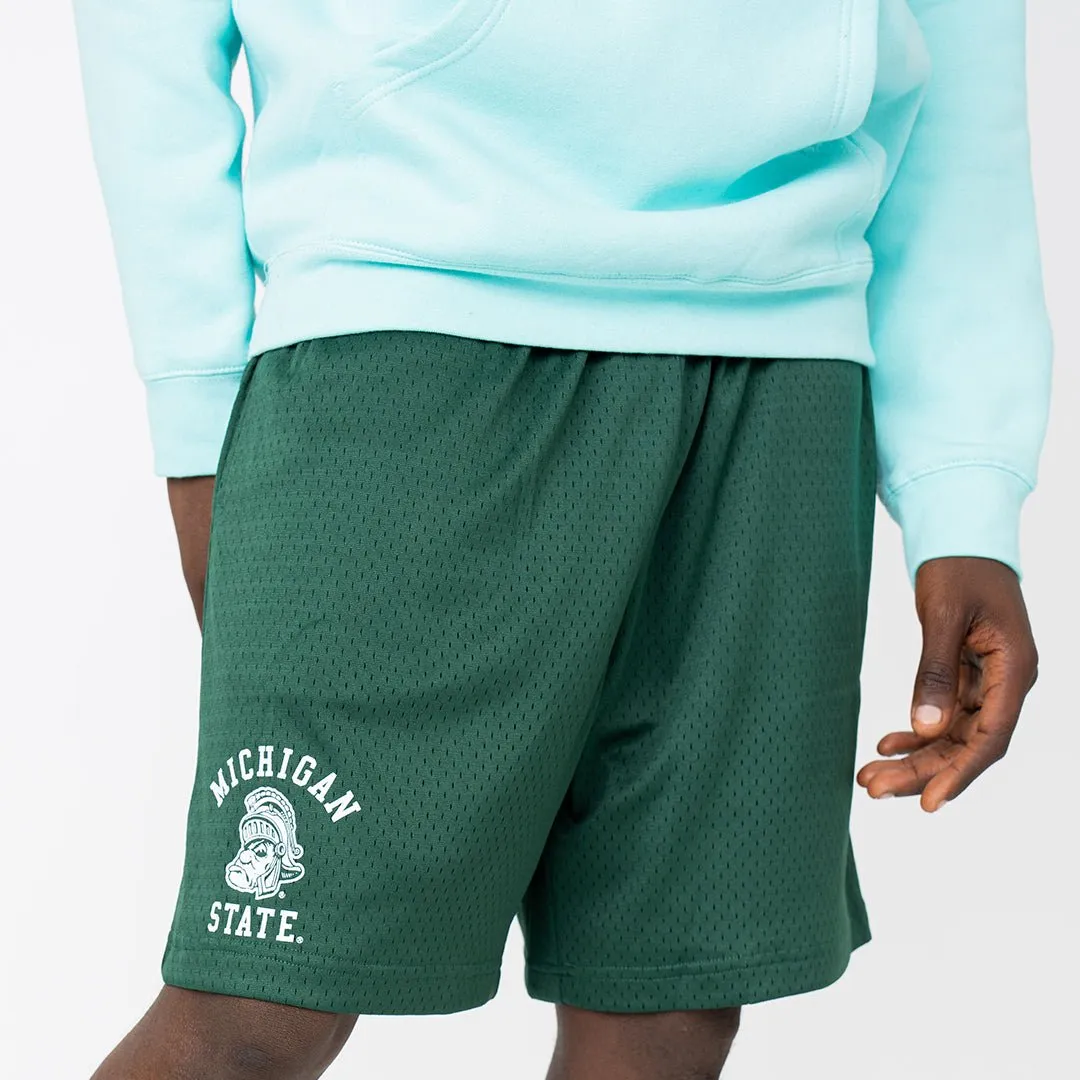 Michigan State Spartans Retro Practice Shorts sold by SLAM Goods product image thumbnail 2