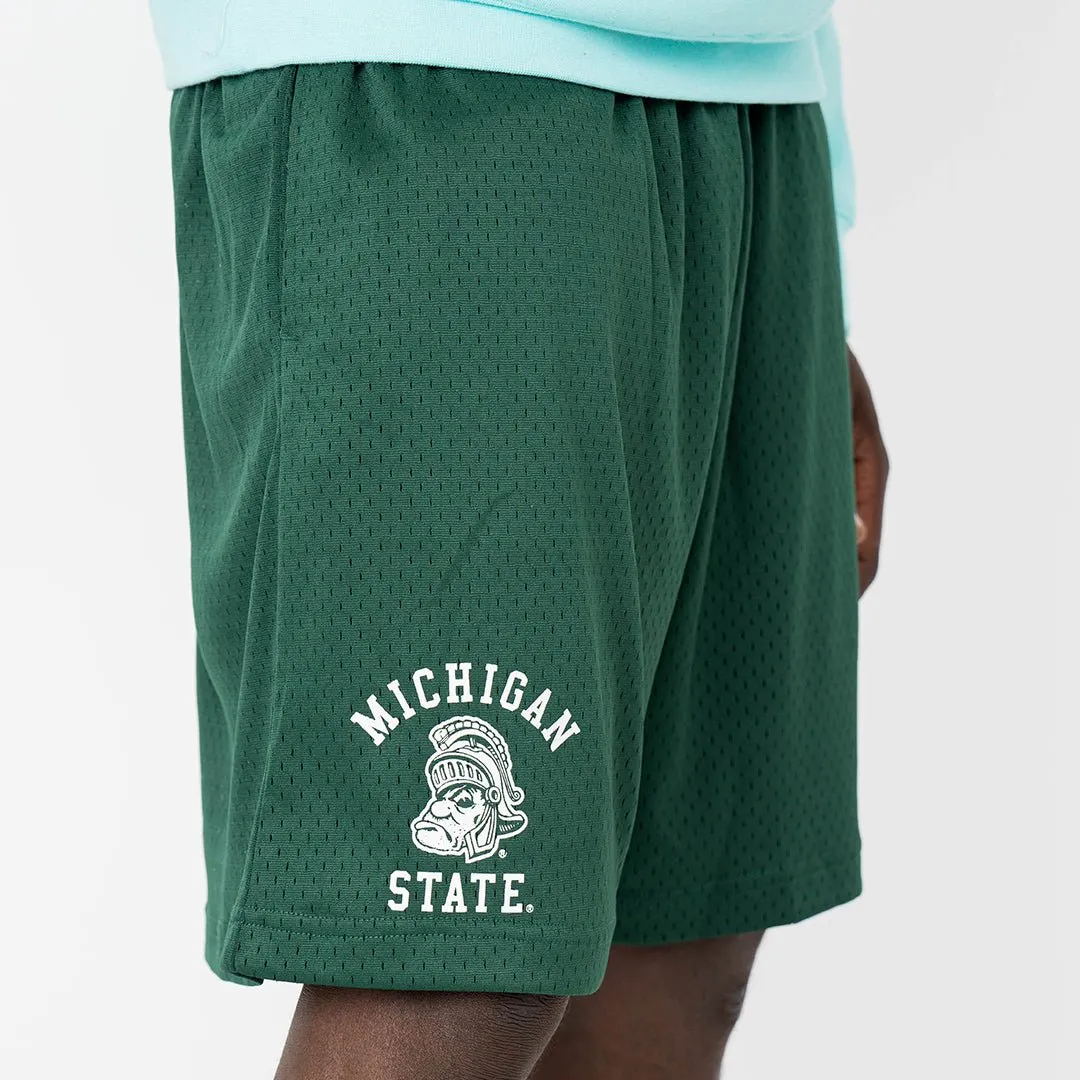 Michigan State Spartans Retro Practice Shorts sold by SLAM Goods product image thumbnail 4