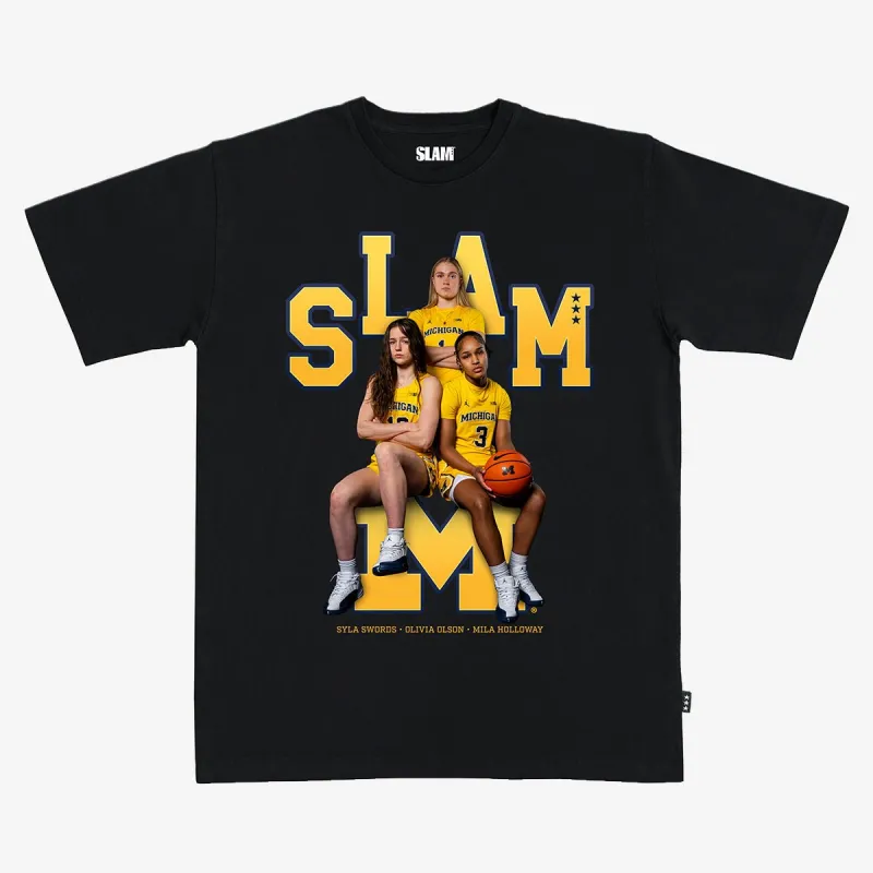 SLAM Michigan WBB Remix Heavy Tee sold by SLAM Goods