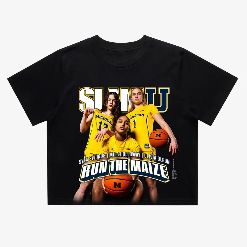 SLAM Cover Crop Tee - Michigan WBB (SLAMU 16) sold by SLAM Goods