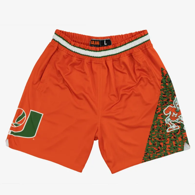 Miami Hurricanes 1994-1995 Retro Shorts (Away) made by Slam