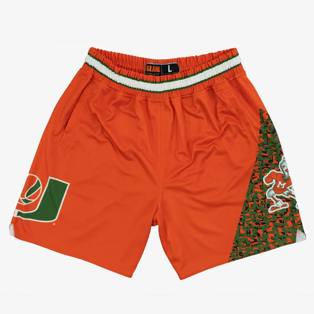 Miami Hurricanes 1994-1995 Retro Shorts (Away) sold by SLAM Goods