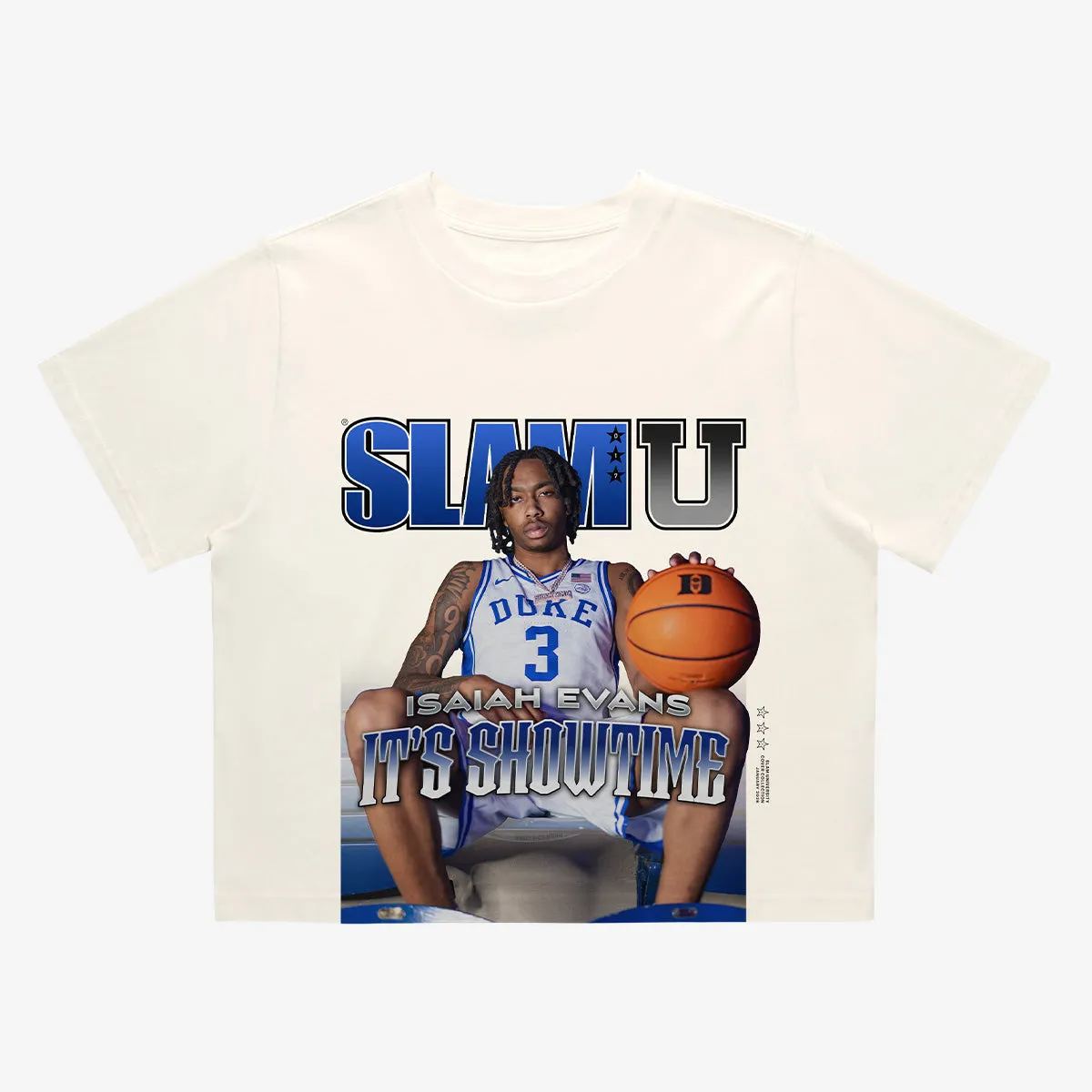 SLAM Crop Cover Tee - Isaiah Evans (SLAMU 17) sold by SLAM Goods product image thumbnail 2