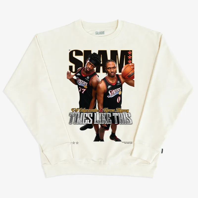 SLAM Cover Crewneck - Tyrese Maxey + VJ Edgecombe (SLAM 260) sold by SLAM Goods