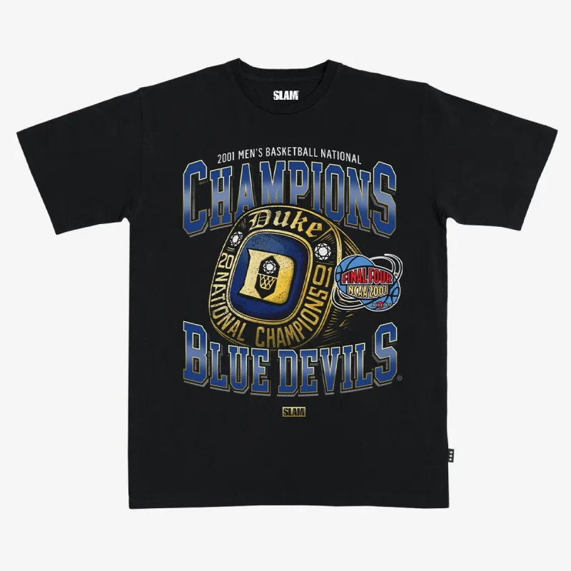 Duke Men's '01 Ring Champions Heavy Tee sold by SLAM Goods