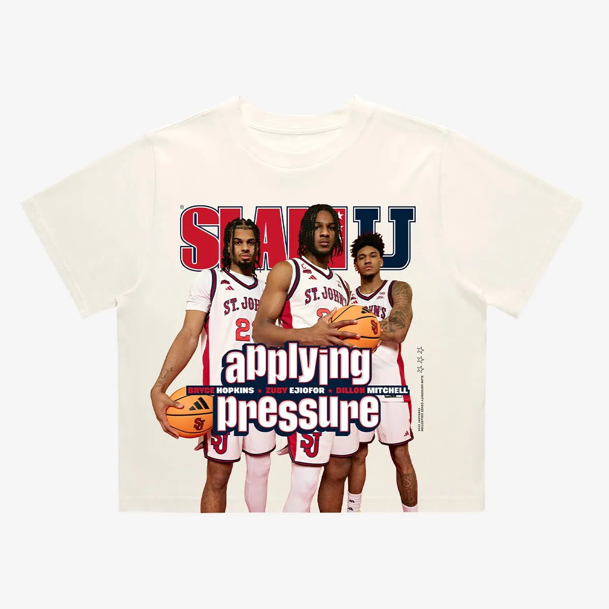 SLAM Crop Cover Tee - St. John's MBB (SLAMU 21) sold by SLAM Goods product image thumbnail 2